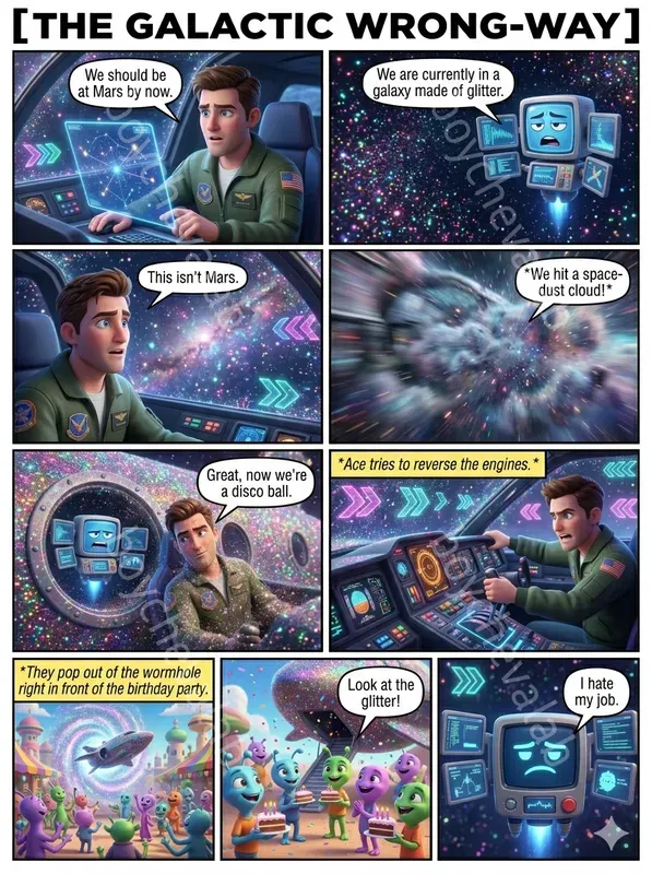 3D Comic Strip Page Generator