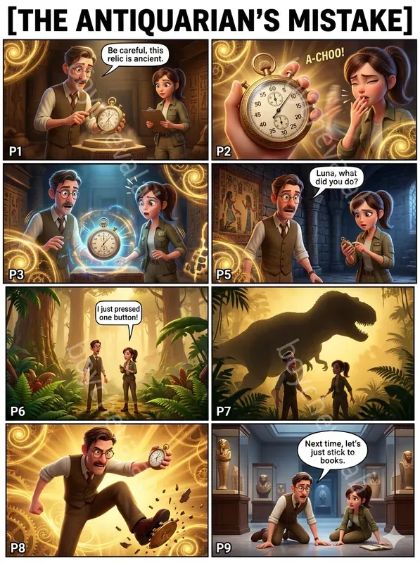 3D Comic Strip Page Generator
