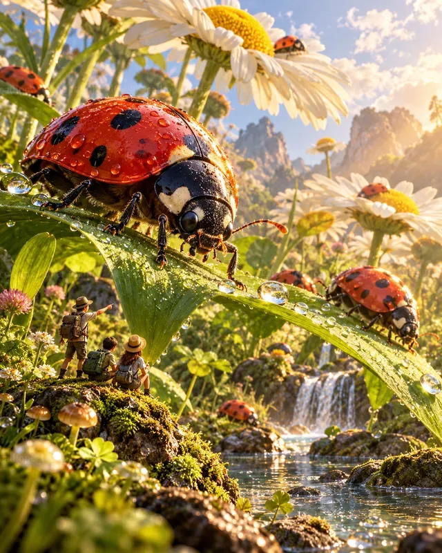 Tiny Explorers In Giant Worlds