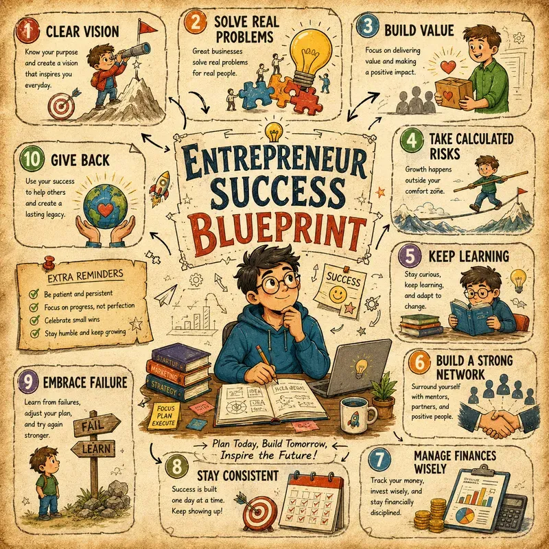 Vintage Top 10 Educational Infographics