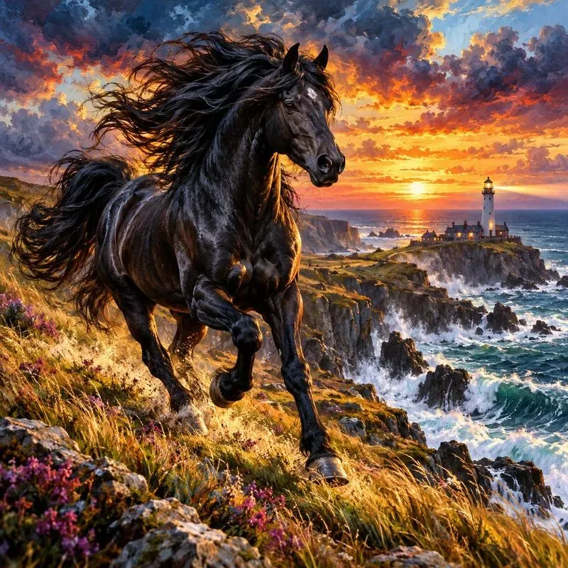 Swirling Expressionist Animal Art