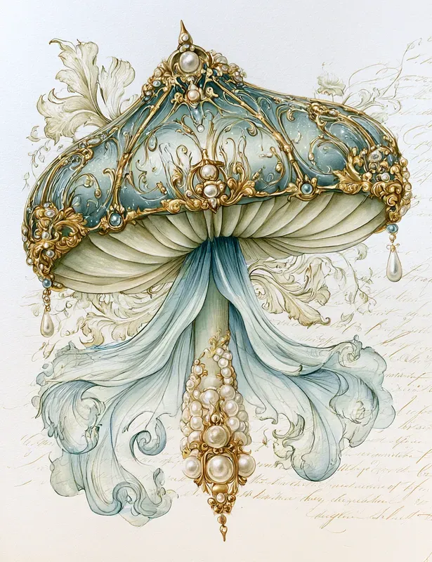 Rococo Botanical Junk Journal Pages