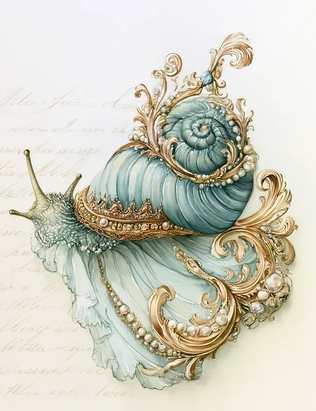 Rococo Botanical Junk Journal Pages
