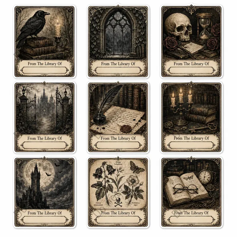 Ex Libris Bookplate Sticker Sets