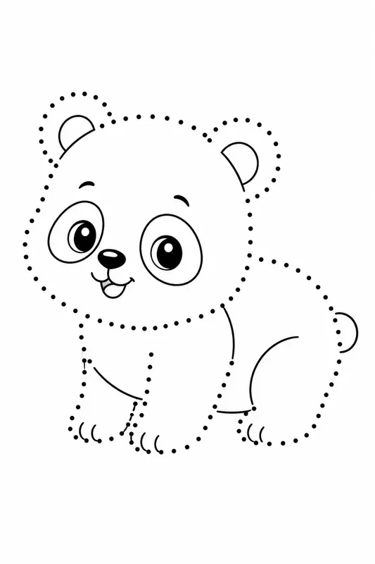 Baby Animal Dot Worksheets