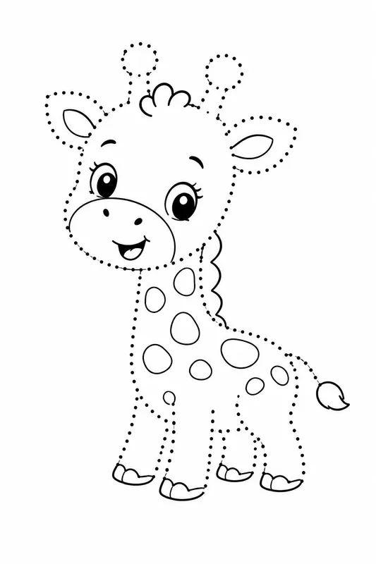Baby Animal Dot Worksheets