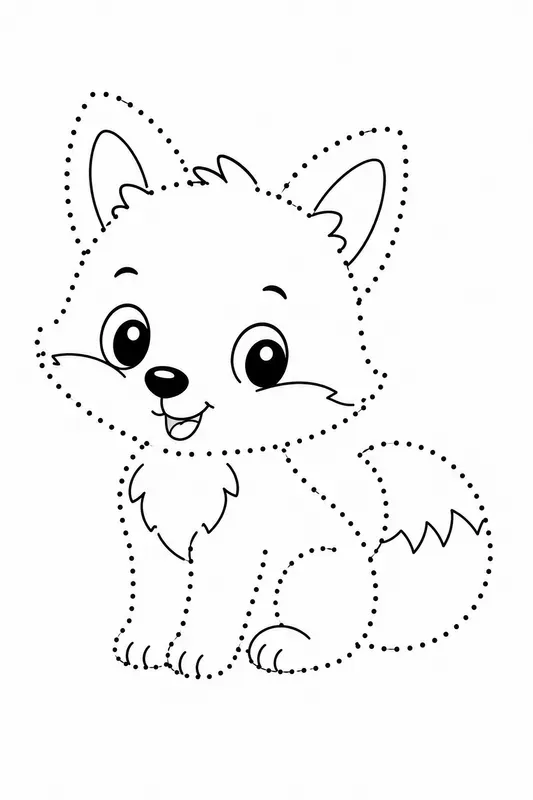 Baby Animal Dot Worksheets