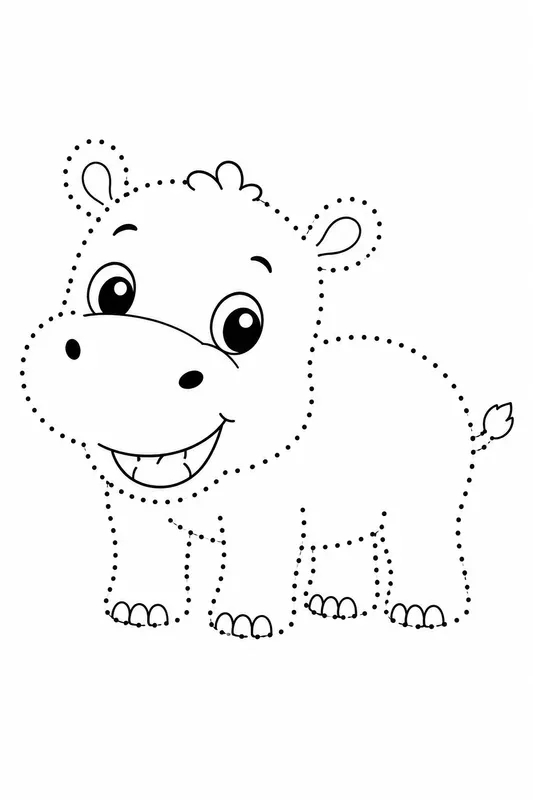 Baby Animal Dot Worksheets
