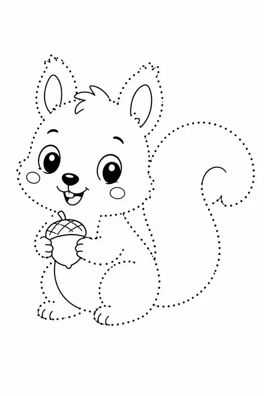 Baby Animal Dot Worksheets