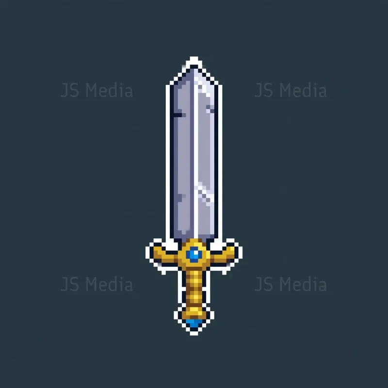 16bit Retro RPG Weapons Blade Icons