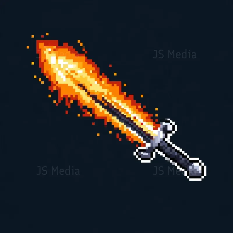 16bit Retro RPG Weapons Blade Icons