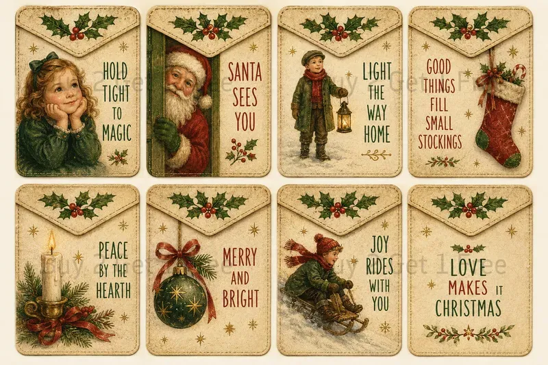Printable Sentiment Pocket Cards