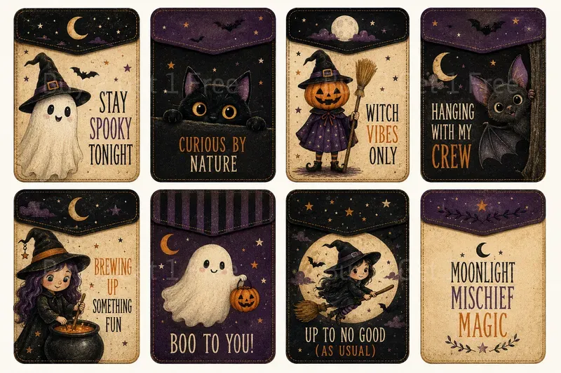 Printable Sentiment Pocket Cards