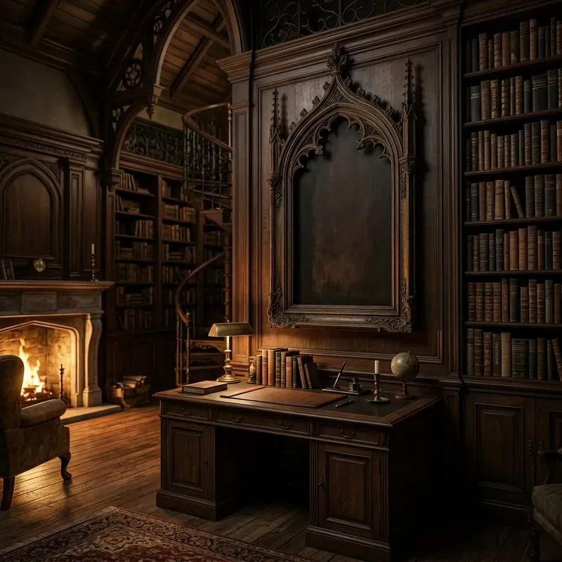 Dark Academia Library Mockups