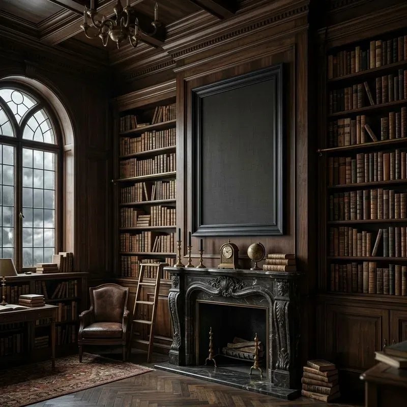 Dark Academia Library Mockups