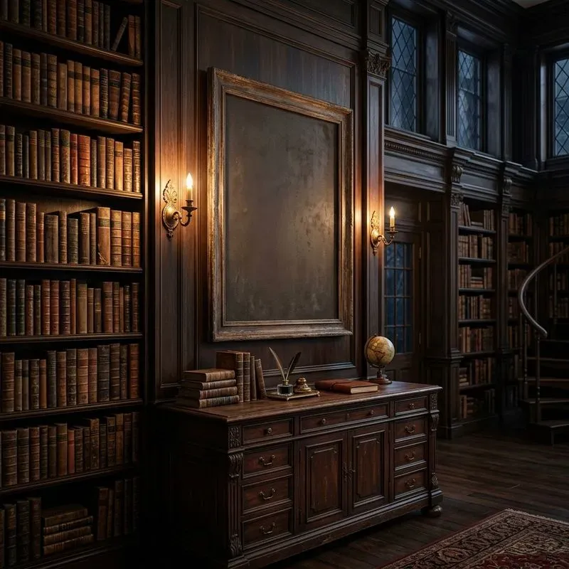 Dark Academia Library Mockups
