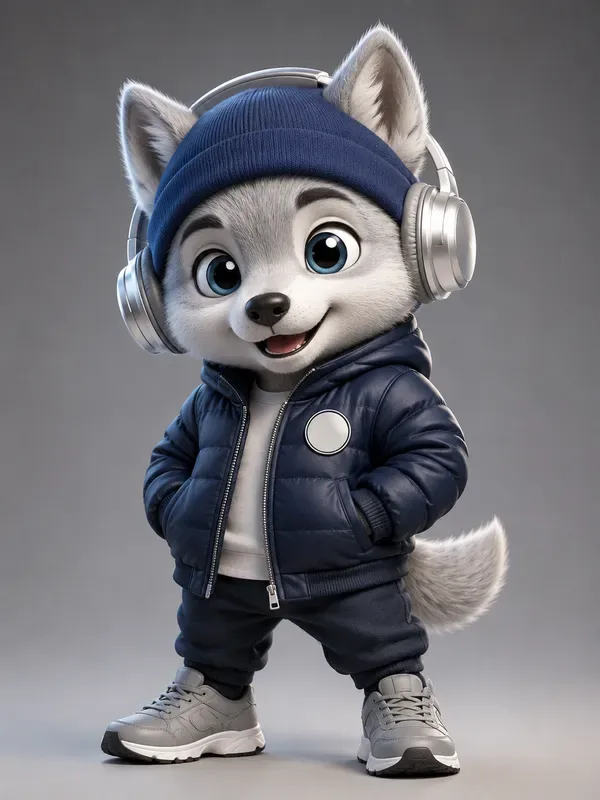 3D Chibi Animal Streetwear Mascots