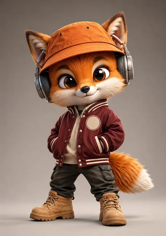 3D Chibi Animal Streetwear Mascots
