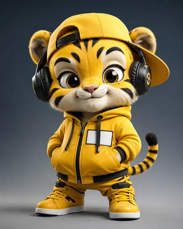 3D Chibi Animal Streetwear Mascots