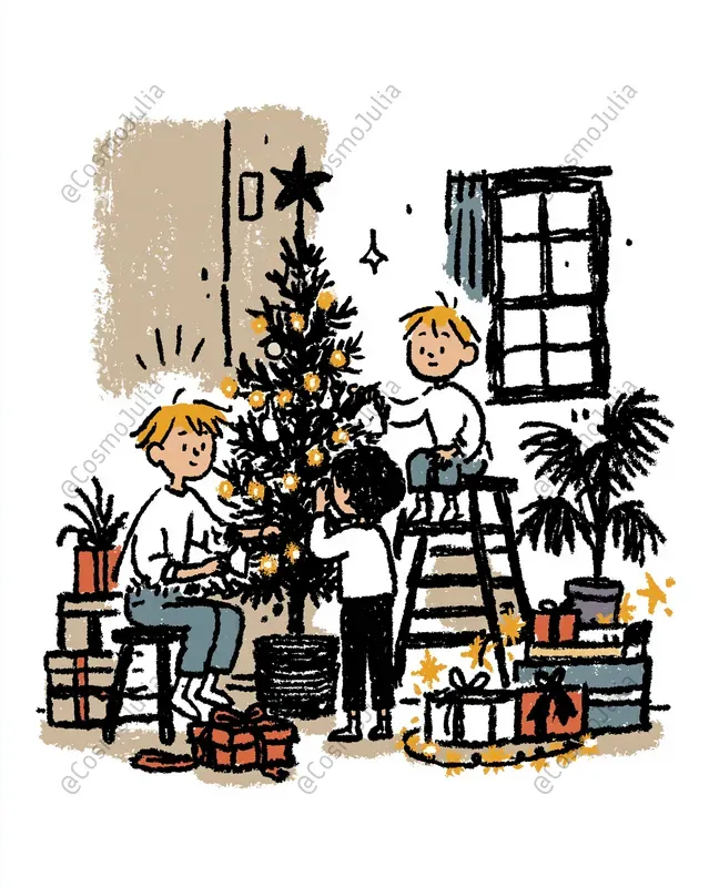 Cozy Moments Handdrawn Kids Art