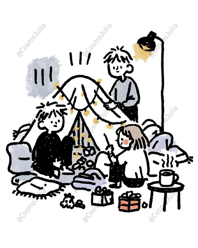 Cozy Moments Handdrawn Kids Art