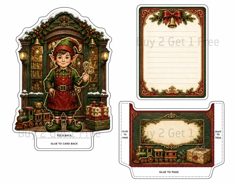 Printable Pull Up Hidden Journal Cards