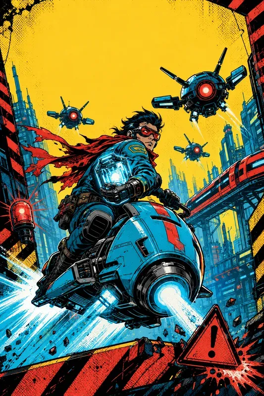 Retrofuture Pop Comic Covers