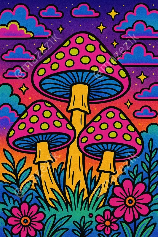 Cute Psychedelic Illustrations
