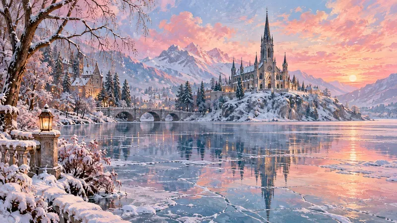 Enchanted Snowy Fairytale Wall Art