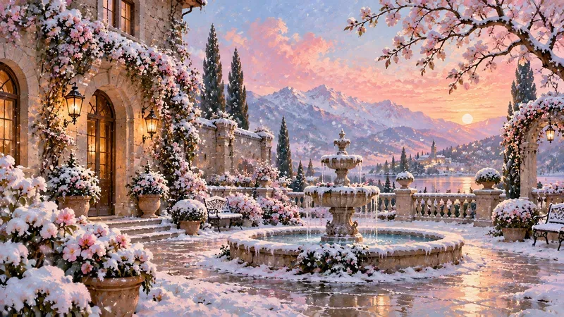 Enchanted Snowy Fairytale Wall Art