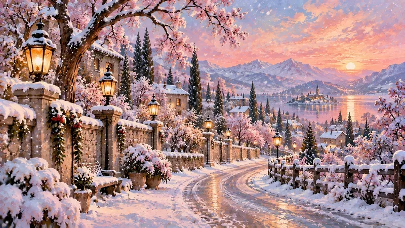 Enchanted Snowy Fairytale Wall Art