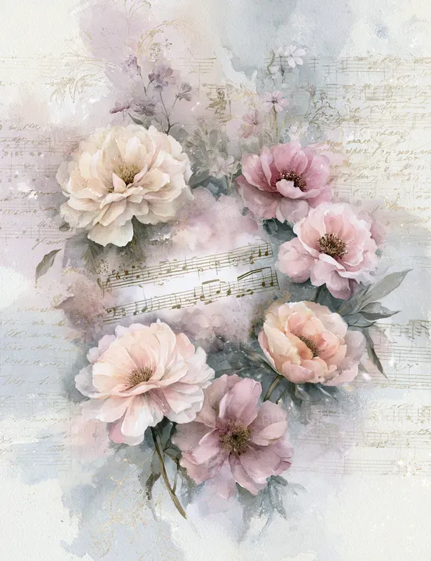 Floral Music Junk Journals