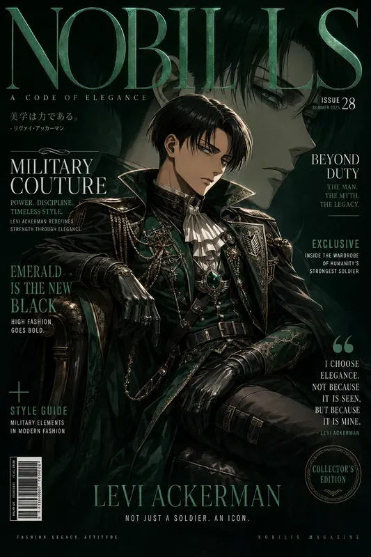 Luxury Anime Editorial Poster Generator