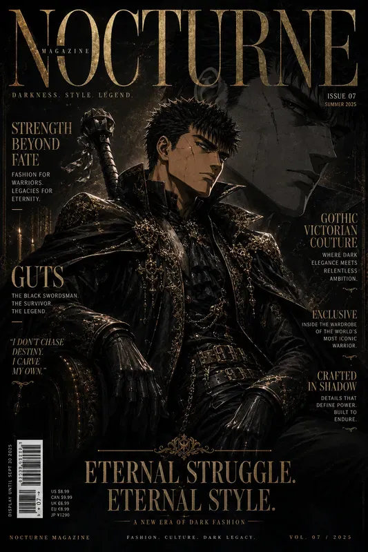 Luxury Anime Editorial Poster Generator