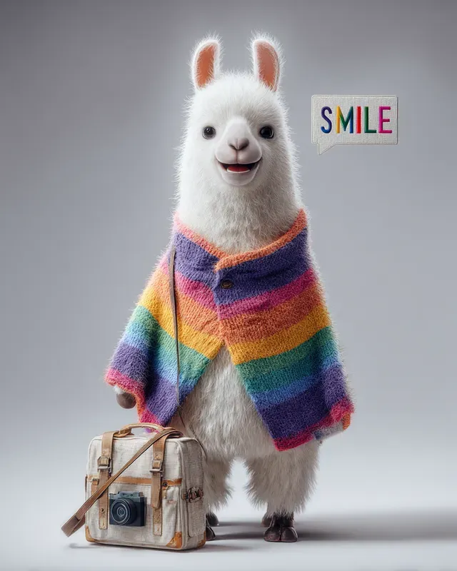 3D Woolly Travel Mascots Text Art