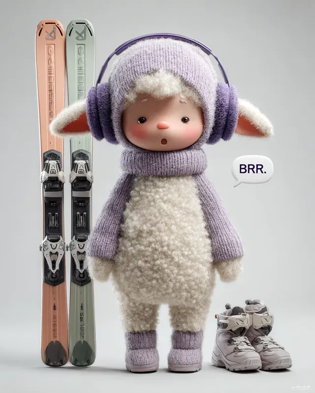 3D Woolly Travel Mascots Text Art