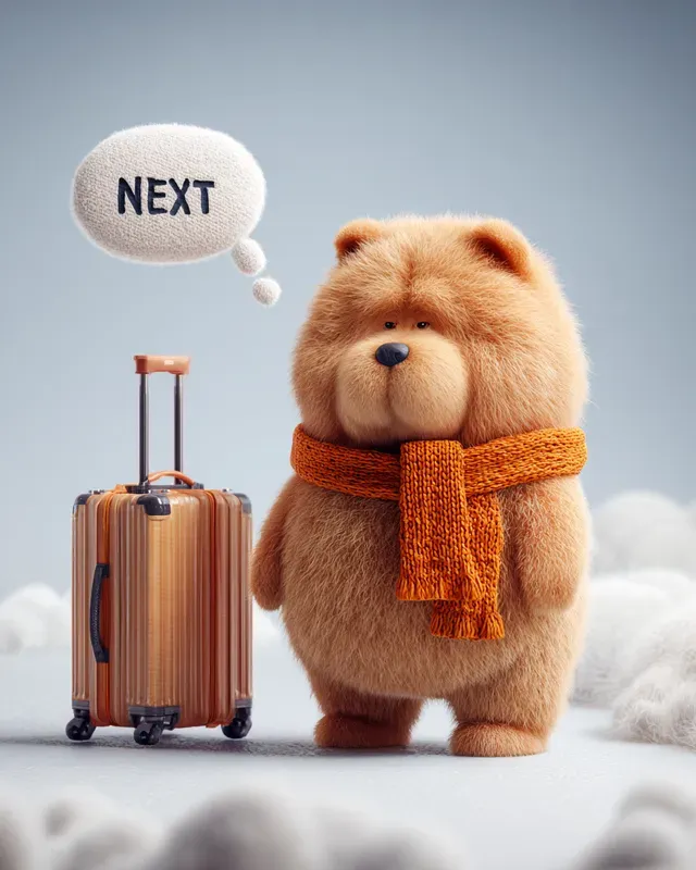 3D Woolly Travel Mascots Text Art