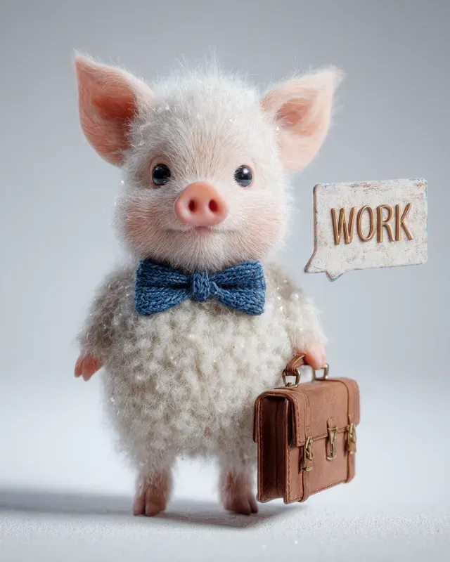 3D Woolly Travel Mascots Text Art