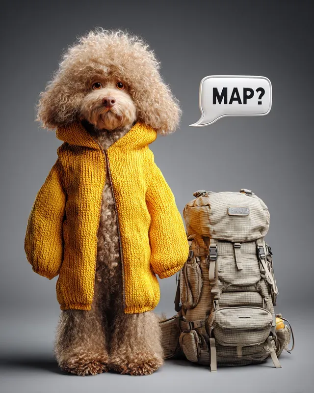 3D Woolly Travel Mascots Text Art