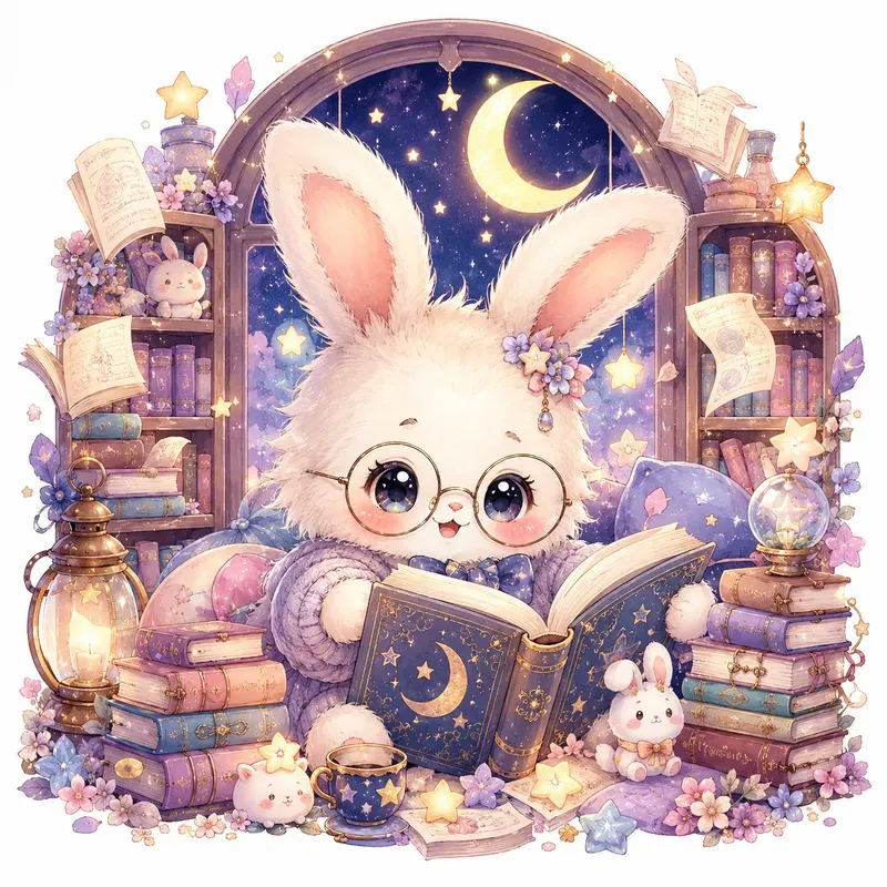 Kawaii Bunny Sticker Magics
