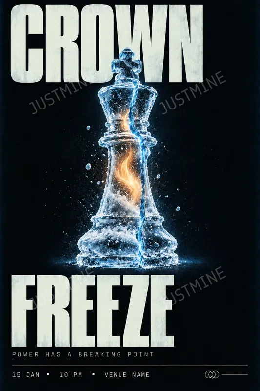 Neon Ice Music Festival Poster Generator
