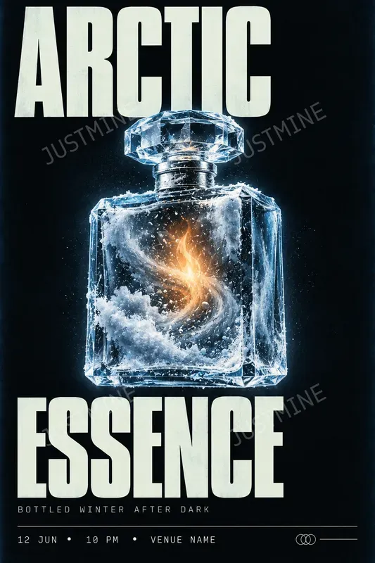 Neon Ice Music Festival Poster Generator