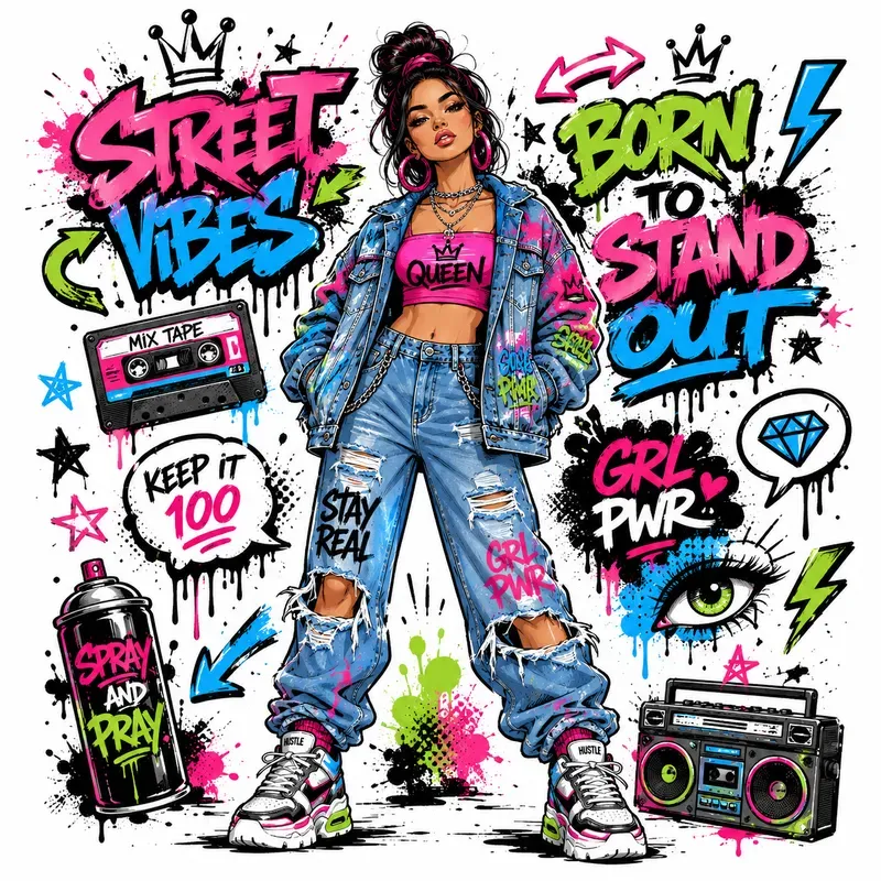 Urban Graffiti Character Tshirts