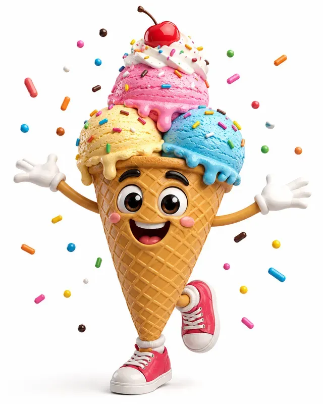 3D Cute Food Mascots