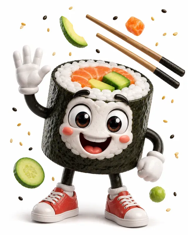 3D Cute Food Mascots