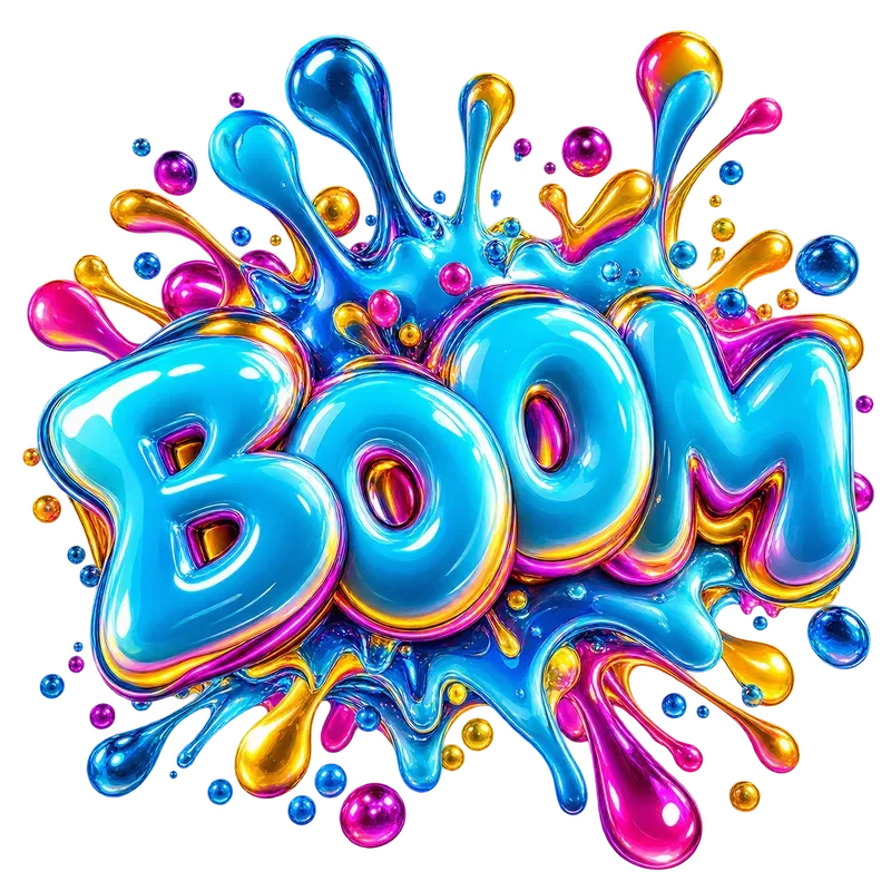 Vibrant Bubble Celebration Cliparts