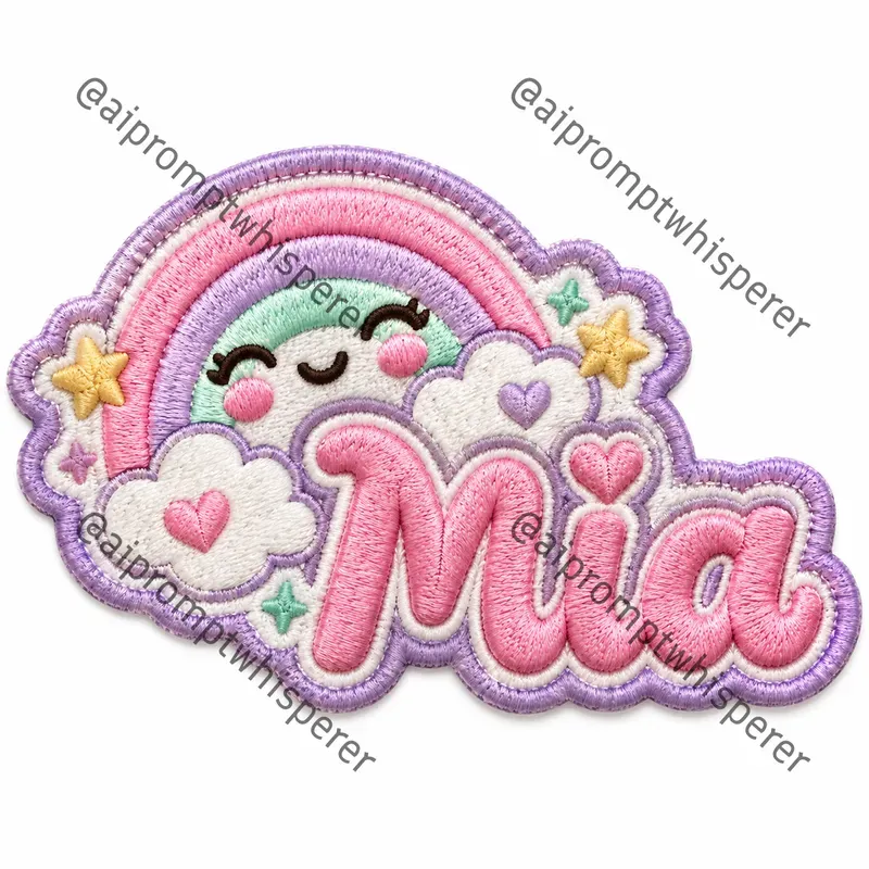 Personalized Embroidered Kids Patches