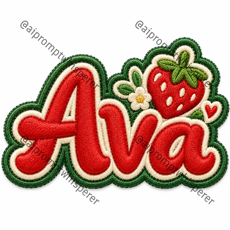 Personalized Embroidered Kids Patches