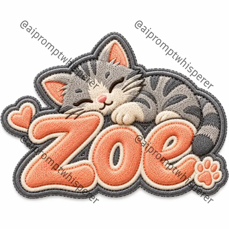 Personalized Embroidered Kids Patches