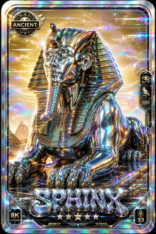 Holographic Y2k Chrome Trading Cards